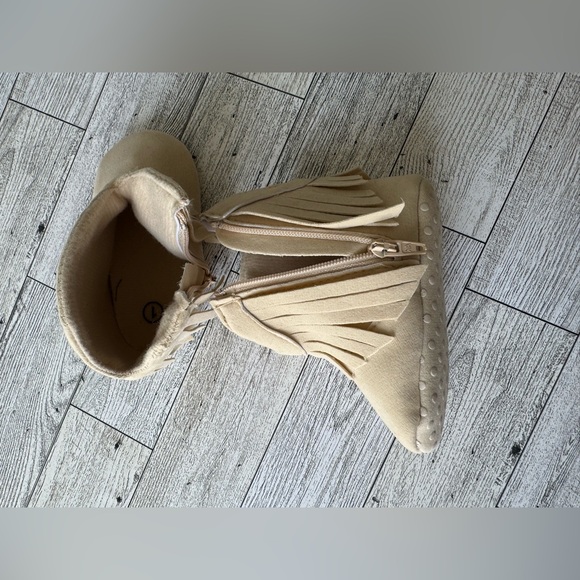 Baby Girl Tassel Cowboy Boots Soft Sole Size 1 - Picture 5 of 5